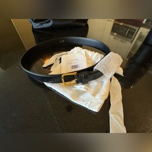 The Row Classic Black Belt Size XS